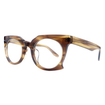 A20352(1) Unisex Lightweight tortoise Acetate Full Rim Geometric Modern Sunglasses Eyewear