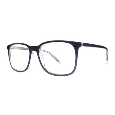 A20338(1) Unisex Hand Polished black Acetate Full Rim Square Modern Sunglasses Eyewear