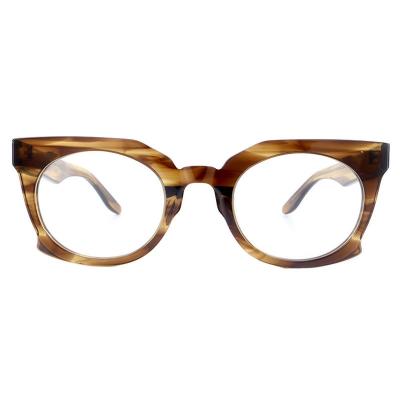 A20352(1) Unisex Lightweight tortoise Acetate Full Rim Geometric Modern Sunglasses Eyewear