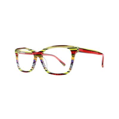A20350(2) Unisex Premium Quality multicolor marbled Acetate Full Rim Square Modern Sunglasses Eyewear