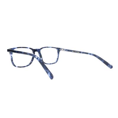 A20333(1) Unisex Durable blue tortoise Acetate Full Rim Square Modern Sunglasses Eyewear