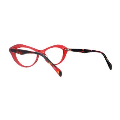 A20323(2) Women's Hand Polished black Acetate Full Rim Cat Eye Vintage Sunglasses Eyewear