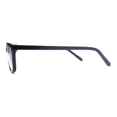 A20341(1) Unisex Hand Polished black Acetate Full Rim Square Modern Sunglasses Eyewear