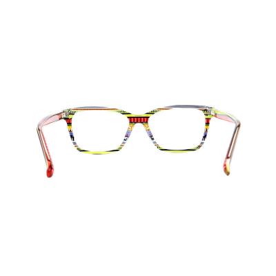 A20350(2) Unisex Premium Quality multicolor marbled Acetate Full Rim Square Modern Sunglasses Eyewear