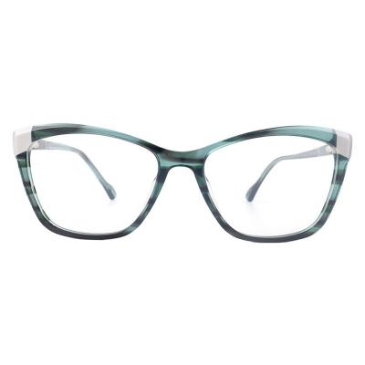 A20351(2) Women's UV400 Protection tortoise with light blue accents Acetate Full Rim Cat Eye Modern Sunglasses Eyewear