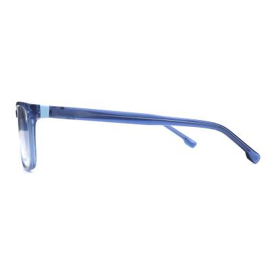 A20331(1) Unisex Lightweight blue Acetate Full Rim Square Modern Sunglasses Eyewear