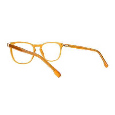 A20355(1) Unisex Lightweight yellow Acetate Full Rim Wayfarer Modern Sunglasses Eyewear