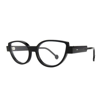 A20360(1) Women's UV400 Protection black Acetate Full Rim Cat Eye Modern Sunglasses Eyewear
