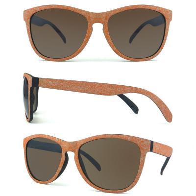 H10213 Unisex Polarized orange Hybrid Full Rim Wayfarer Casual Sunglasses Eyewear