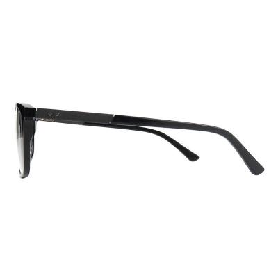 A20363(1) Unisex Polarized black Acetate Full Rim Square Modern Sunglasses Eyewear