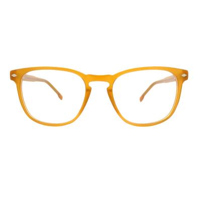 A20355(1) Unisex Lightweight yellow Acetate Full Rim Wayfarer Modern Sunglasses Eyewear