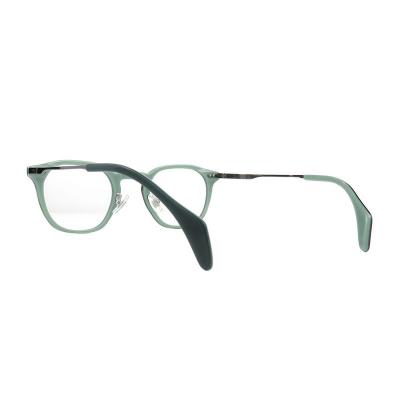 A20368(1) Unisex Lightweight matte dark green Acetate Full Rim Round Modern Sunglasses Eyewear