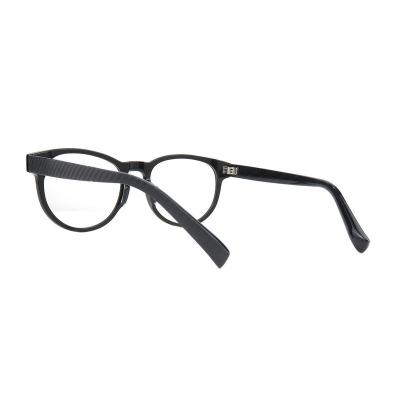 A20370(1) Unisex Scratch Resistant black Acetate Full Rim Round Modern Sunglasses Eyewear