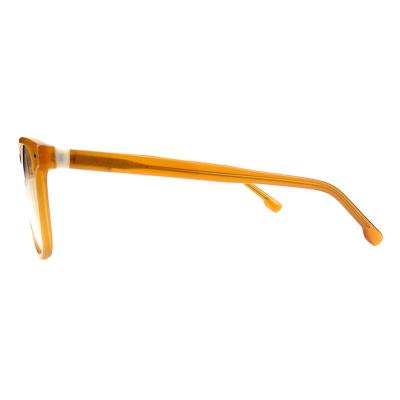 A20355(1) Unisex Lightweight yellow Acetate Full Rim Wayfarer Modern Sunglasses Eyewear
