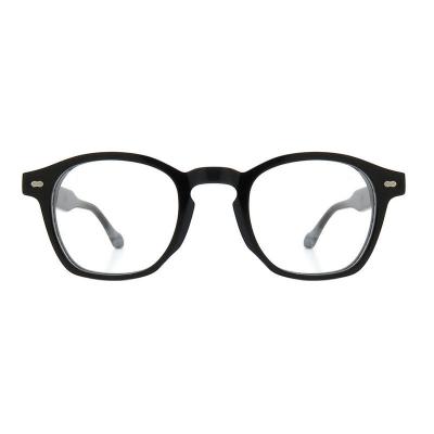 A20356(1) Unisex Spring Hinge black Acetate Full Rim Square Modern Sunglasses Eyewear