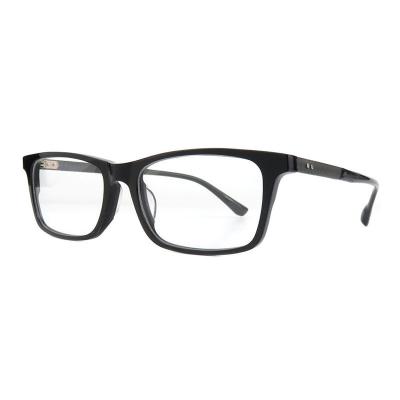 A20362(1) Unisex Hand Polished black Acetate Full Rim Square Modern Sunglasses Eyewear