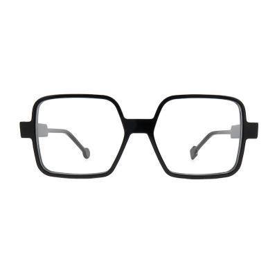 A20358(1) Unisex UV400 Protection black Acetate Full Rim Square Modern Sunglasses Eyewear