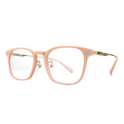 A20369(1) Women's Hand Polished pink Acetate Full Rim Square Modern Sunglasses Eyewear