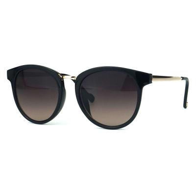 H10179 Unisex UV400 Protection black Hybrid Full Rim Fashion Vintage Sunglasses Eyewear