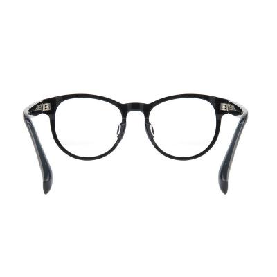 A20370(1) Unisex Scratch Resistant black Acetate Full Rim Round Modern Sunglasses Eyewear