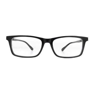 A20362(1) Unisex Hand Polished black Acetate Full Rim Square Modern Sunglasses Eyewear