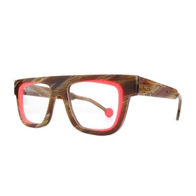 A20364(4) Unisex UV400 Protection crystal blue Acetate Full Rim Square Modern Sunglasses Eyewear