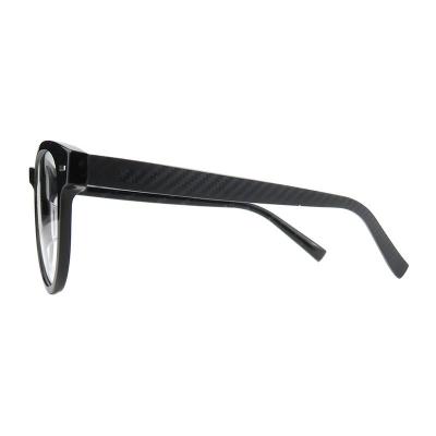 A20370(1) Unisex Scratch Resistant black Acetate Full Rim Round Modern Sunglasses Eyewear