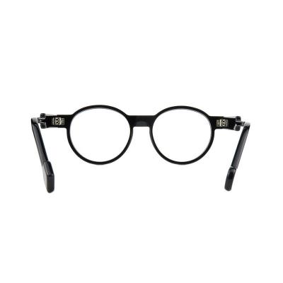 A20361(1) Unisex Premium Quality black Acetate Full Rim Round Modern Sunglasses Eyewear