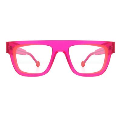 A20364(2) Unisex Lightweight crystal blue Acetate Full Rim Square Modern Sunglasses Eyewear