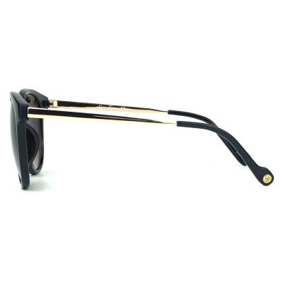 H10179 Unisex UV400 Protection black Hybrid Full Rim Fashion Vintage Sunglasses Eyewear
