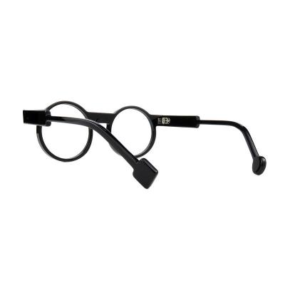 A20359(1) Unisex Durable black Acetate Full Rim Round Modern Sunglasses Eyewear