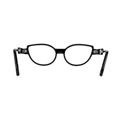 A20360(1) Women's UV400 Protection black Acetate Full Rim Cat Eye Modern Sunglasses Eyewear