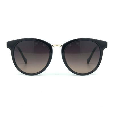 H10179 Unisex UV400 Protection black Hybrid Full Rim Fashion Vintage Sunglasses Eyewear