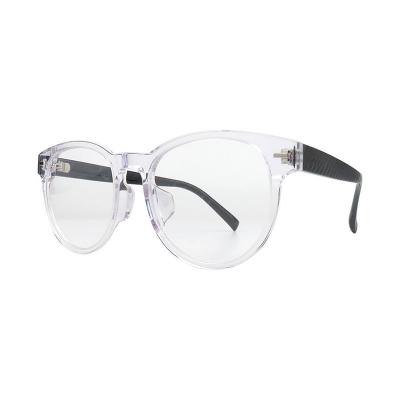 A20370(2) Unisex Spring Hinge black Acetate Full Rim Round Modern Sunglasses Eyewear