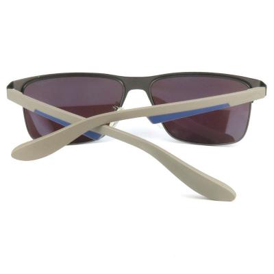 H10299 Unisex Premium Quality gray Hybrid Full Rim Square Sport Sunglasses Eyewear
