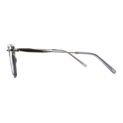 H10317(3) Unisex Scratch Resistant clear/transparent Hybrid Full Rim Square Modern Sunglasses Eyewear