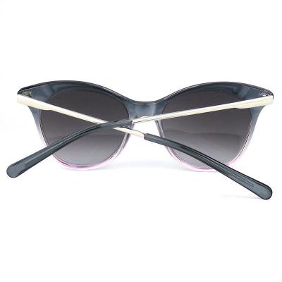 H10293 Women's Durable pink Hybrid Full Rim Cat Eye Modern Sunglasses Eyewear