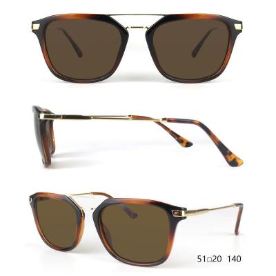 H10312 Unisex Premium Quality tortoise Hybrid Full Rim Square Vintage Sunglasses Eyewear
