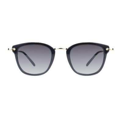 H10317(4) Unisex Spring Hinge clear/transparent Hybrid Full Rim Square Modern Sunglasses Eyewear