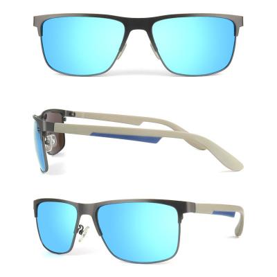 H10299 Unisex Premium Quality gray Hybrid Full Rim Square Sport Sunglasses Eyewear