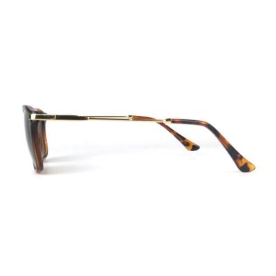 H10312 Unisex Premium Quality tortoise Hybrid Full Rim Square Vintage Sunglasses Eyewear