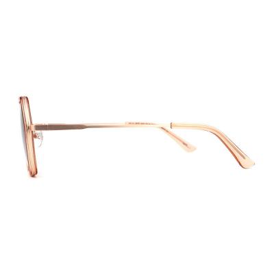 H10319(2) Women's Premium Quality burgundy/wine red Hybrid Full Rim Geometric Modern Sunglasses Eyewear