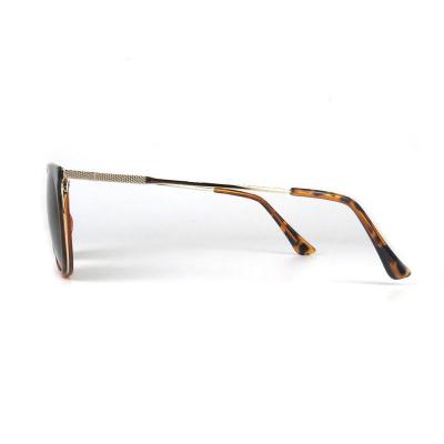 H10313 Unisex Premium Quality tortoise Hybrid Full Rim Square Vintage Sunglasses Eyewear