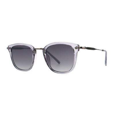 H10317(3) Unisex Scratch Resistant clear/transparent Hybrid Full Rim Square Modern Sunglasses Eyewear