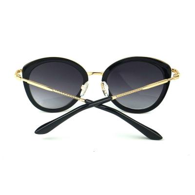 H10271 Women's Durable black Hybrid Full Rim Cat Eye Vintage Sunglasses Eyewear