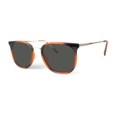 H10313 Unisex Premium Quality tortoise Hybrid Full Rim Square Vintage Sunglasses Eyewear