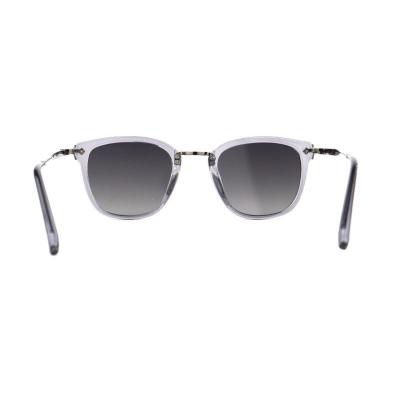 H10317(3) Unisex Scratch Resistant clear/transparent Hybrid Full Rim Square Modern Sunglasses Eyewear