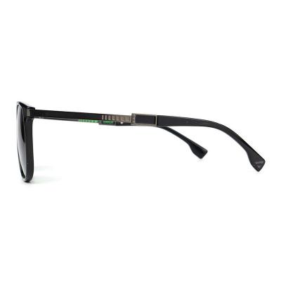 H10320(1) Men's Scratch Resistant black Hybrid Full Rim Square Modern Sunglasses Eyewear