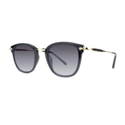 H10317(4) Unisex Spring Hinge clear/transparent Hybrid Full Rim Square Modern Sunglasses Eyewear