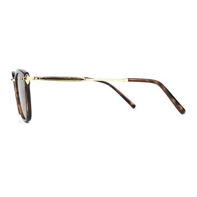H10317(2) Unisex Scratch Resistant clear/transparent Hybrid Full Rim Square Modern Sunglasses Eyewear